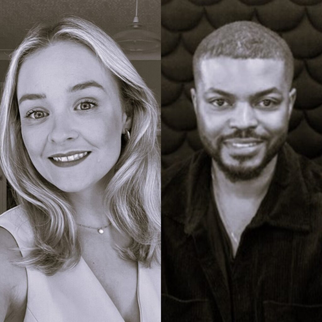 brittany jarman and theo roberts black and white head shot