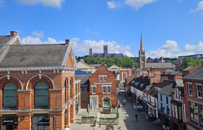 The view of Lincoln from the Everyman cinema